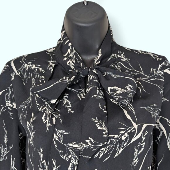 H&M Dark Necktie Blouse - Picture 4 of 9